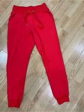 Armani Exchange Mens XS Red Jogger Sweatpants Drawstring Casual